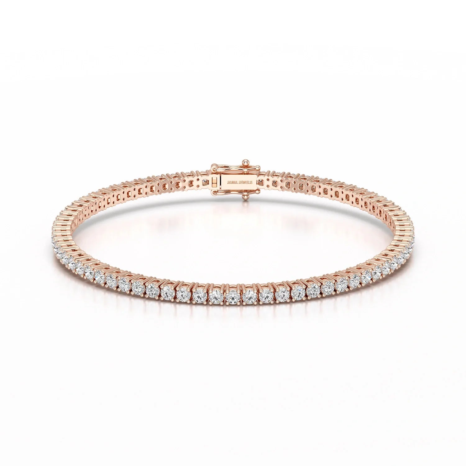 4.5 CT Round cut Lab Diamond Tennis Bracelet