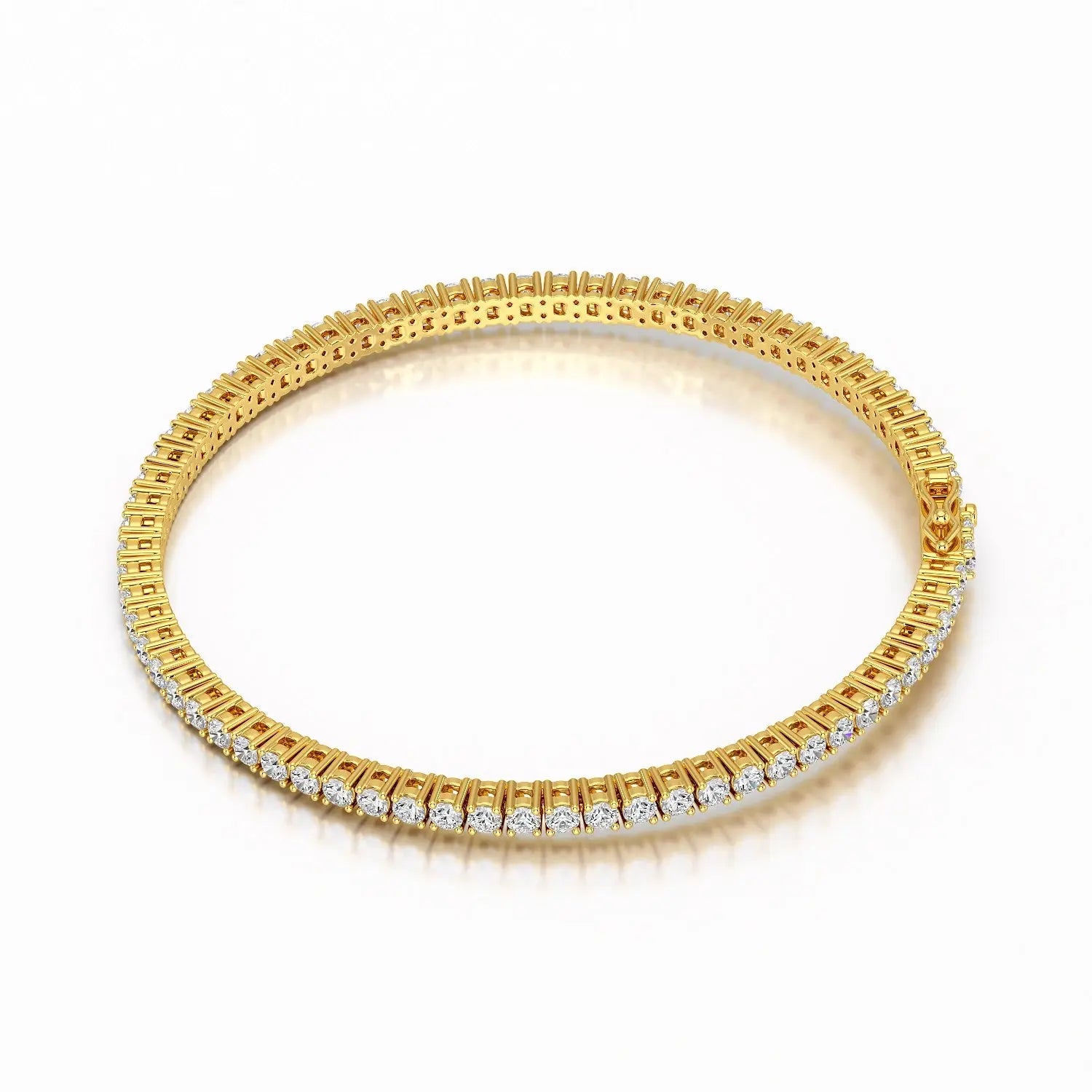 4.5 CT Round cut Lab Diamond Tennis Bracelet