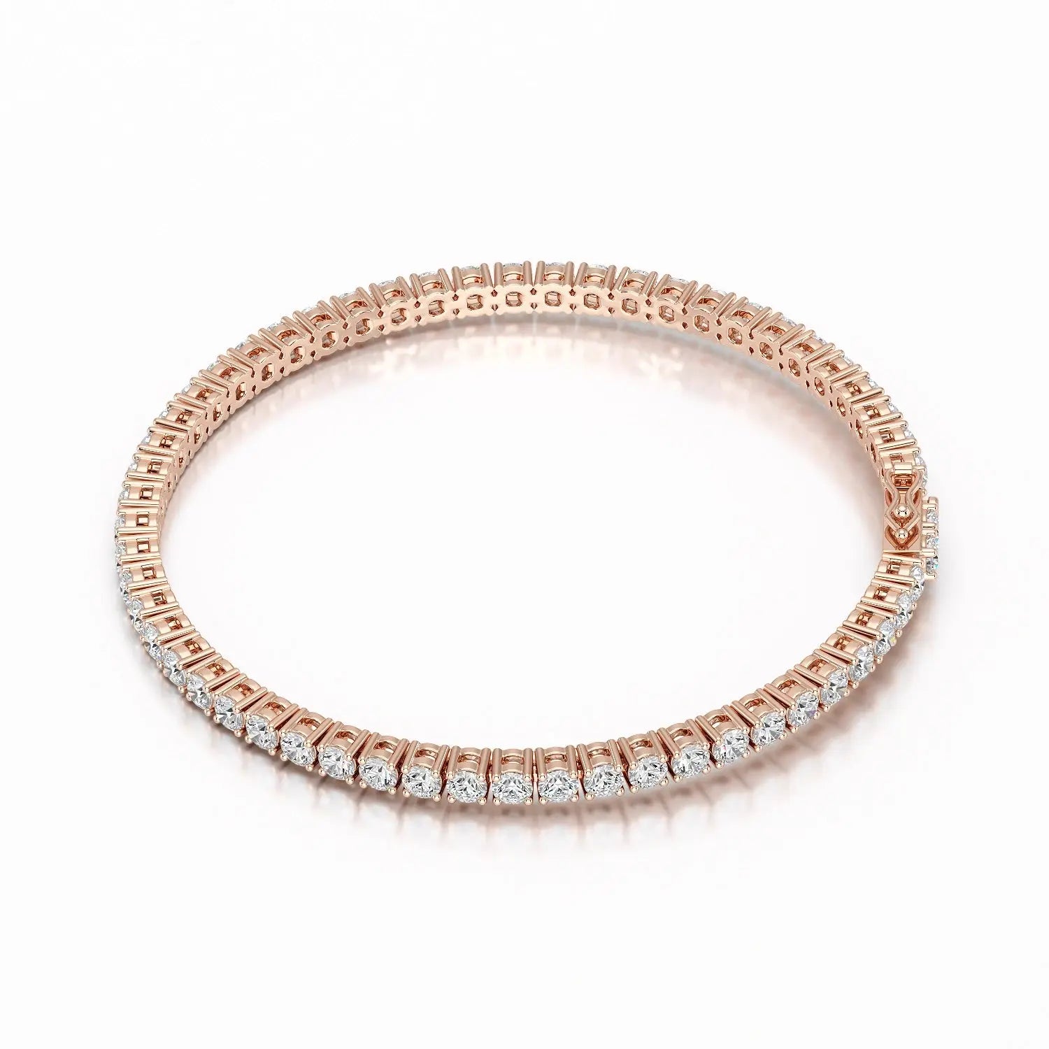 6.5 CT Round cut Lab Diamond Tennis Bracelet