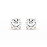 1 Carat Studs Lab Diamond Round Earrings