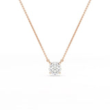 1 Carat Round Solitaire Lab Grown Diamond Pendant