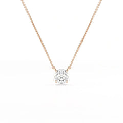 1 Carat Round Solitaire Lab Grown Diamond Pendant