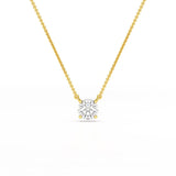 1 Carat Round Solitaire Lab Grown Diamond Pendant