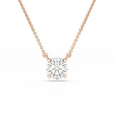 1 Carat Round Solitaire Lab Grown Diamond Pendant