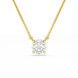1 Carat Round Solitaire Lab Grown Diamond Pendant