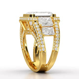 Radiant 9.68 Carat Lab Grown Diamond Wedding Ring - Jama Jewels
