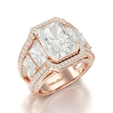 Radiant 9.68 Carat Lab Grown Diamond Wedding Ring - Jama Jewels