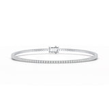 Simple Round 1.48 CT Lab Diamond Bracelet