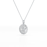 2.33 CT Round Cut Lab Diamond Earring and Pendant Set
