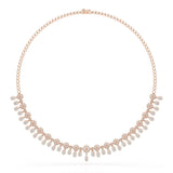 Round Cut Lab Grown Diamond 4.96 CT Elegant Choker Necklace