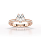 Round Lab Diamond 1.65 CT Simple Wedding Ring - Jama Jewels