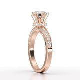 Round Lab Diamond 1.65 CT Simple Wedding Ring - Jama Jewels