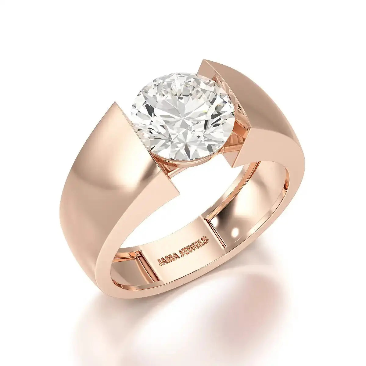 3 CT Round Cut Lab Diamond Men's Ring Jama Jewels