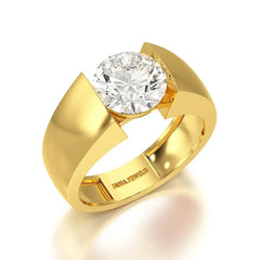 3 CT Round Cut Lab Diamond Men's Ring Jama Jewels