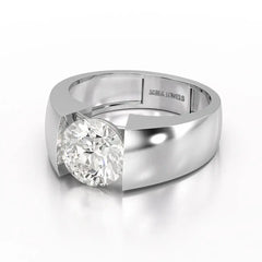 3 CT Round Cut Lab Diamond Men's Ring Jama Jewels