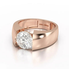 3 CT Round Cut Lab Diamond Men's Ring Jama Jewels