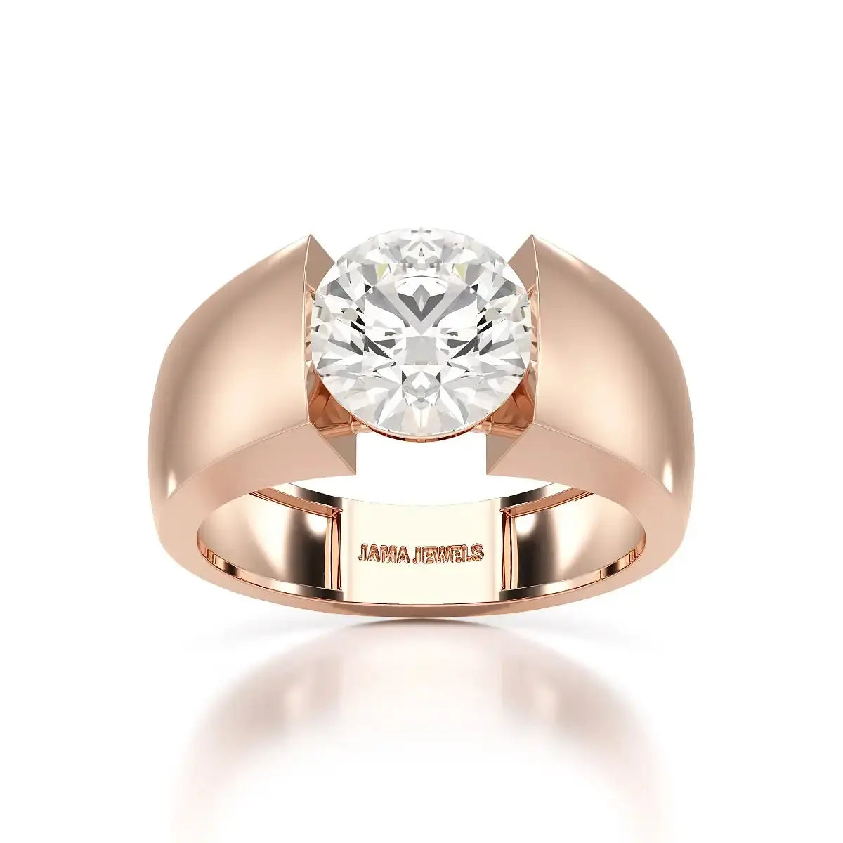 3 CT Round Cut Lab Diamond Men's Ring Jama Jewels