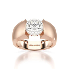 3 CT Round Cut Lab Diamond Men's Ring Jama Jewels