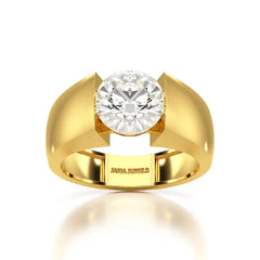 3 CT Round Cut Lab Diamond Men's Ring Jama Jewels