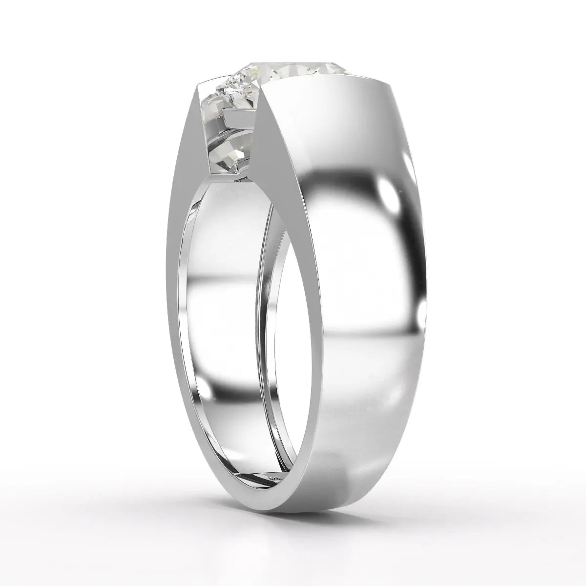 3 CT Round Cut Lab Diamond Men's Ring Jama Jewels