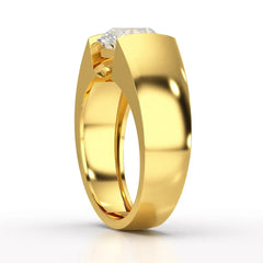 3 CT Round Cut Lab Diamond Men's Ring Jama Jewels