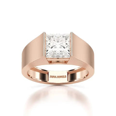 3 CT Princess Cut Lab Diamond Men's Ring Jama Jewels