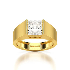 3 CT Princess Cut Lab Diamond Men's Ring Jama Jewels