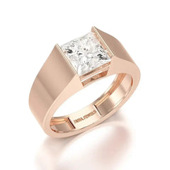 3 CT Princess Cut Lab Diamond Men's Ring Jama Jewels