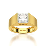3 CT Princess Cut Lab Diamond Men's Ring