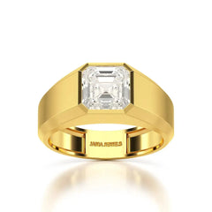3 CT Asscher Cut Lab Diamond Men's Ring Jama Jewels