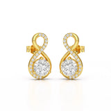 2.2 CT Lab Diamond Round Cut Earrings