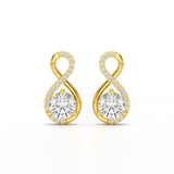 2.2 CT Lab Diamond Round Cut Earrings