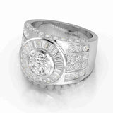 5.7 CT Round Shape Lab Diamond Men's Ring
