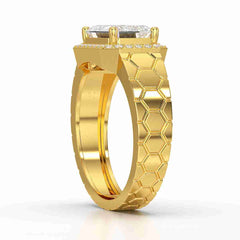3.23 CT Emerald Cut Lab Diamond Men's Ring Jama Jewels