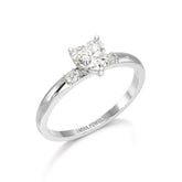 0.68 CT Heart Shaped Lab Diamond Ring