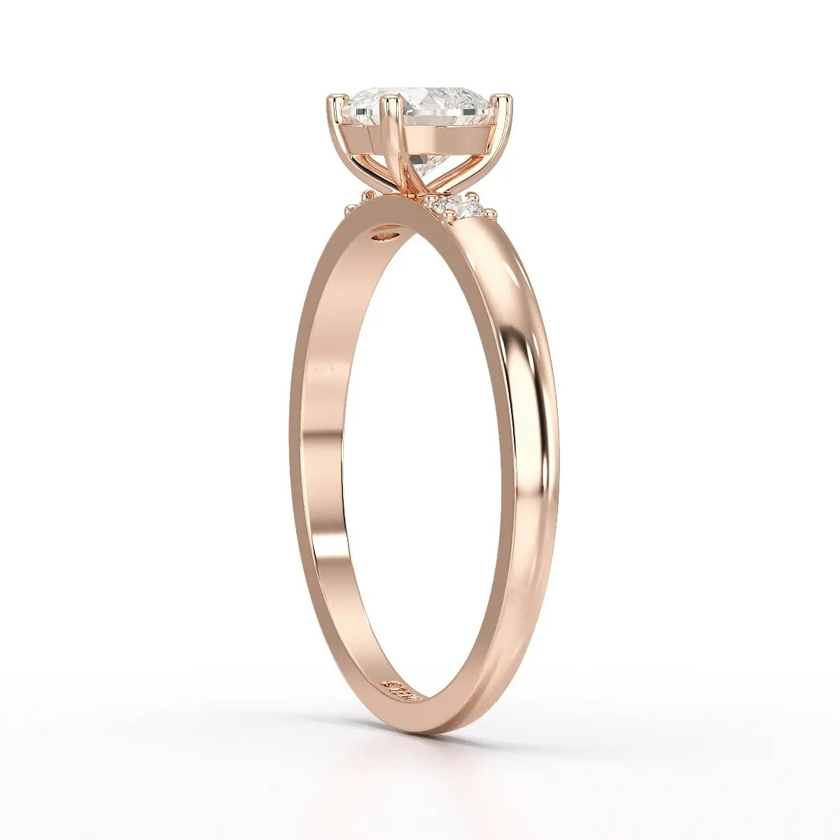 0.68 CT Heart Shaped Lab Diamond Ring Jama Jewels