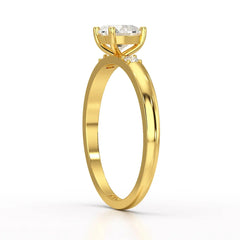 0.68 CT Heart Shaped Lab Diamond Ring Jama Jewels