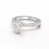 2.53CT Heart Cut Lab Diamond Ring