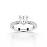 2.53CT Heart Cut Lab Diamond Ring