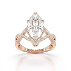 3.5 CT Marquise Cut Lab Diamond Ring Jama Jewels