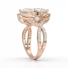 3.5 CT Marquise Cut Lab Diamond Ring Jama Jewels