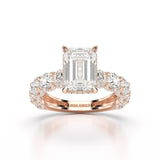 7.26 CT Emerald Shape Lab Diamond Ring