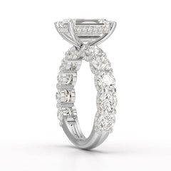 7.26 CT Emerald Shape Lab Diamond Ring Jama Jewels