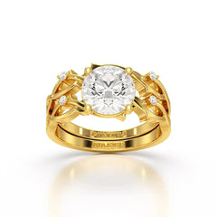 1.08 CT Round Shape Lab Diamond Ring Jama Jewels