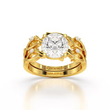 2.07 CT Round Shape Lab Diamond Ring