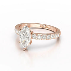 1.48 CT Marquise Shape Lab Diamond Ring Jama Jewels