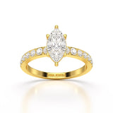 1.48 CT Marquise Shape Lab Diamond Ring