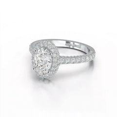 2.25 CT Oval Cut Halo Diamond Ring Jama Jewels