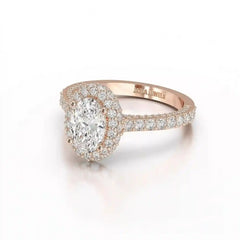 2.25 CT Oval Cut Halo Diamond Ring Jama Jewels