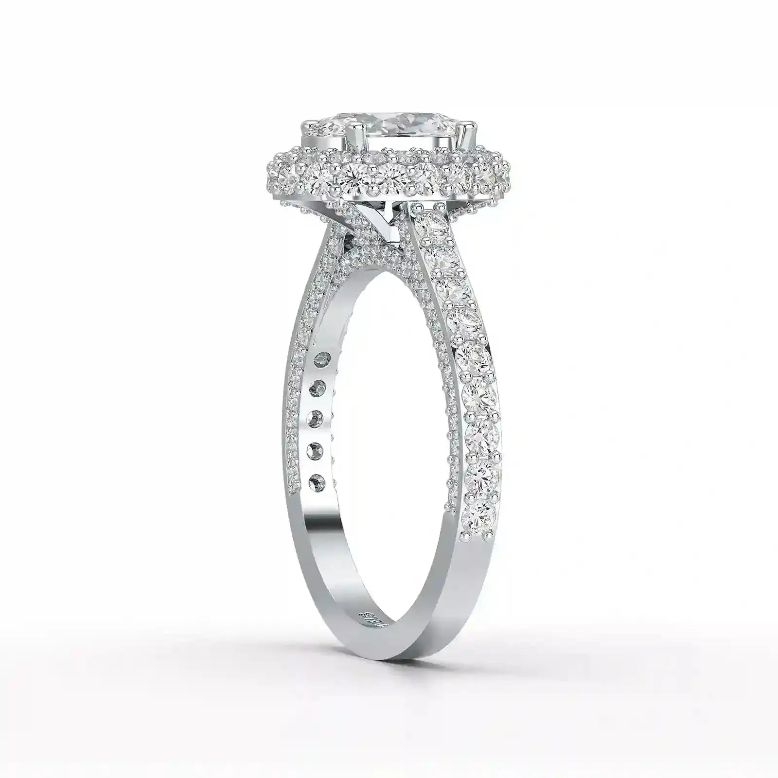 2.25 CT Oval Cut Halo Diamond Ring Jama Jewels